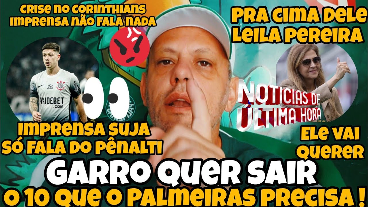 🔥VAMOS TUMULTUAR! GARRO NO PALMEIRAS, ELE QUER SAIR E ESSE É O MOMENTO.