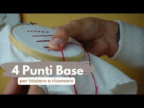 4 PUNTI BASE PER RICAMARE LETTERE - Tutorial per principianti ricamo a mano #ricamo #embroidery #diy