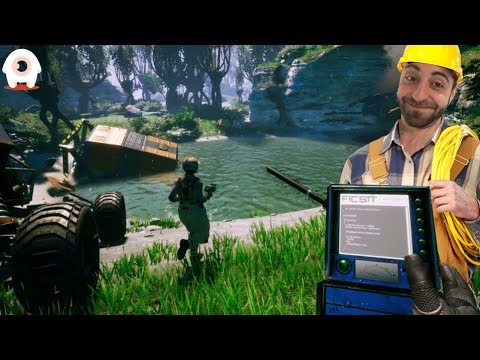 THERE'S LORE IN THE GAME?! I GO EXPLORING!  Satisfactory Highlights #3 - GiantWaffle