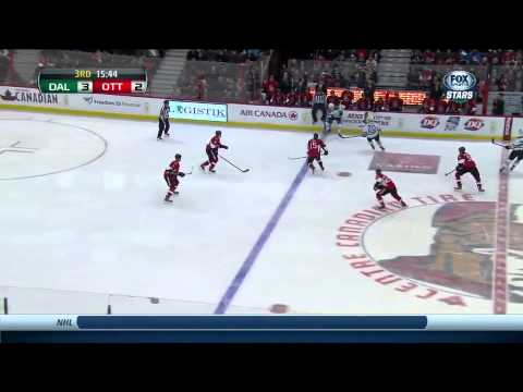 Jamie Benn Lays Out Chris Neil With A Reverse Hit - November 3rd, 2013