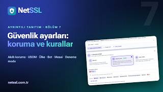 NetSSL Ayrıntılı Tanıtım 7/21 · Site sayfası: güvenlik ayarları