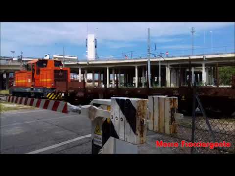 Manovra carri pianali al PL di Venezia Marghera Scalo