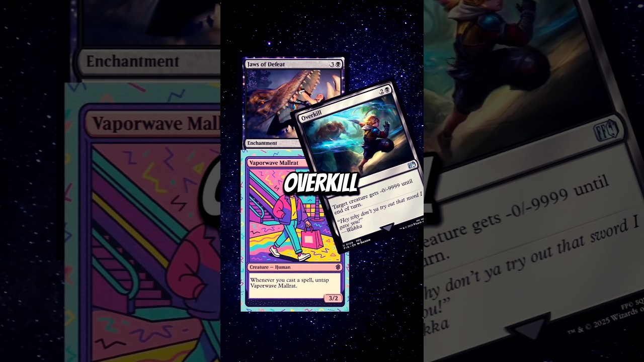 Overkill + Jaws of Defeat = 9999 damage to opponent instantly 💀🔥 #mtg #combo #commander #edh