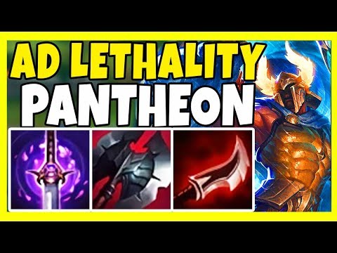 AD LETHALITY PANTHEON TOP! THE Q SPAM IS TOO STRONG! HIGHEST WINR TOP LANER! - League of Legends