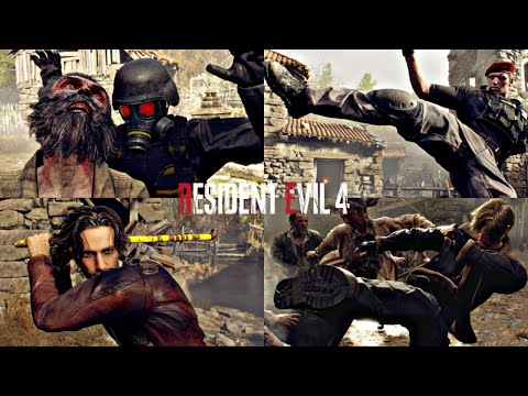 Resident Evil 4 Remake Mercenaries All Unique Melee Moves And Animations