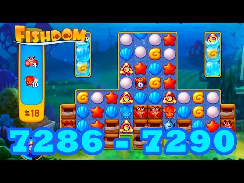 Fishdom Level 7286 - 7287 HD Walkthrough | 3 match puzzle | gameplay | android | GameGo Game