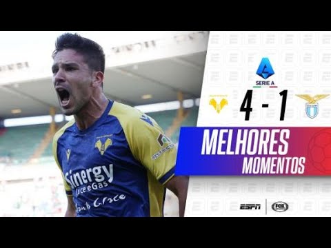 FILHO DE SIMEONE FAZ 4 GOLS, E HELLAS VERONA MASSACRA A LAZIO NO ITALIANO | MELHORES MOMENTOS