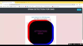 SMS Spam Detection System Using Flask Framework