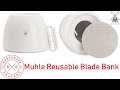 NEW Muhle Reusable Blade Bank For Used Safety Razor Blades Demo