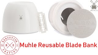 NEW Muhle Reusable Blade Bank For Used Safety Razor Blades Demo