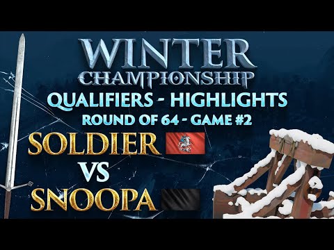 $20k Winter Championship of AOE4 - Open Qualifiers Highlight - SoldieR vs Snoopa (Ro64 - Game 2)