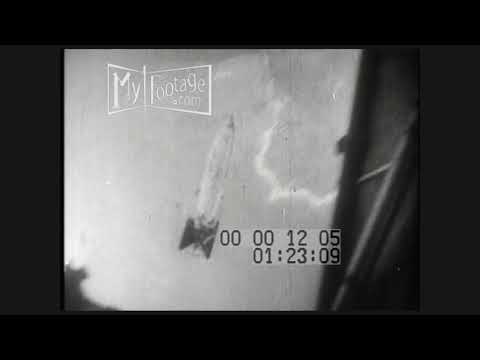 1921 General Billy Mitchell Sinks Ostfriesland From Airplane (Silent)