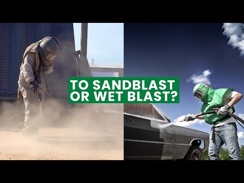 Sandblasting vs Wet Blasting