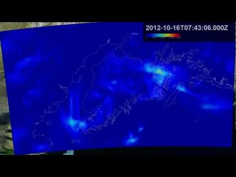 Hourly Accumulated Precipitation [mm]  : from 2012-10-13 to 2012-10-25