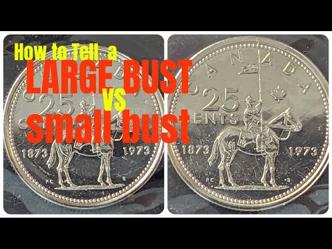 How to Tell a 1973 Quarter Large Bust from Small Bust