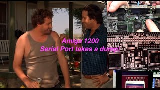 Amiga 1200 serial port took a dump.