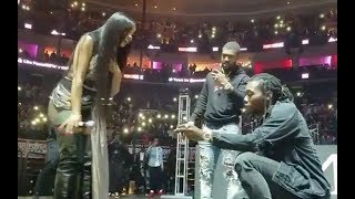 Offset and Cardi B Got Engaged on Stage Last Night