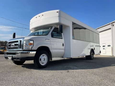 10989 2016 Ford E450 Shuttle Bus with ADA wheel chair access and 17 passenger capacity for sale