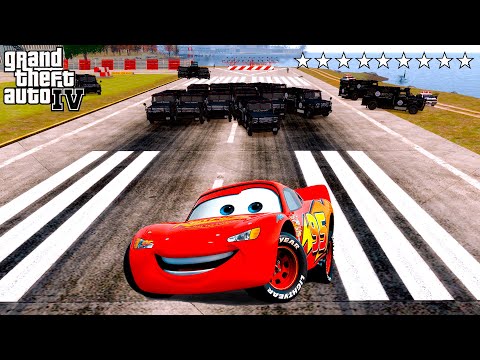 GTA 4 CAR CRASHES COMPILATION. Ep. 8.  Lightning McQueen Destroy The City