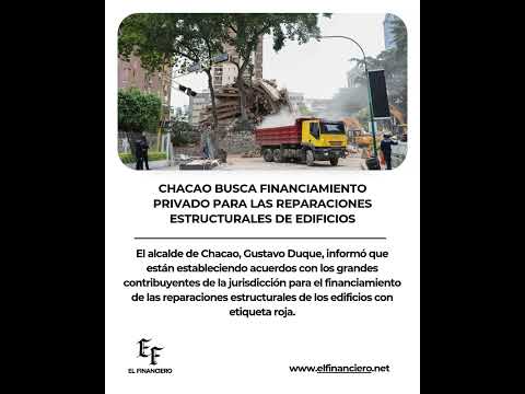 Chacao busca financiamiento privado para las reparaciones estructurales de edificios