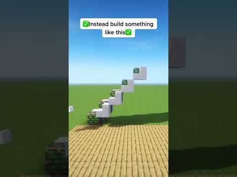 BBlaze - Minecraft: How to Build Better Stairs | #shorts