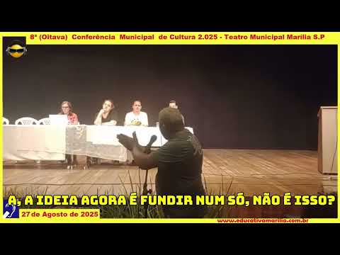 Tv Educativa Roger Amaral Musico na 8ª Conferência Municipal de Cultura de Cultura Questiona André Gomes ex Secretario de Cultura, por pedir que o Musico Roger Amaral , abrisse mão do su cach^ê, na Virada Cultural On-Line da Pandemia de 2.019