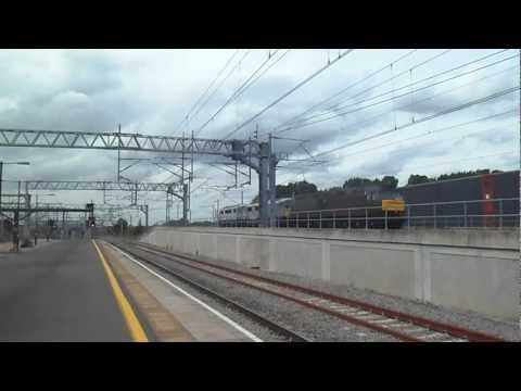 West Coast Railways class 47 47500 hauls Europhoenix 87017 and 87023 at Nuneaton 28/08/12