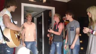 R5 Practicing "LOUD" Backstage!