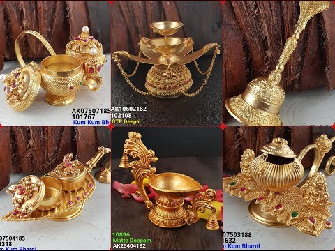 Latest 1gm gold pooja items