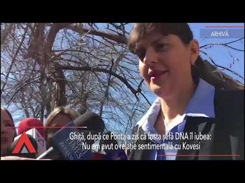 Stiri Mediafax 17 Mediafax: Ghiță: Nu am avut o relație sentimentală cu Kovesi