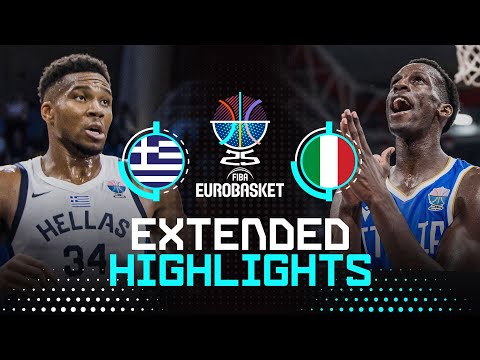 Greece 🇬🇷 vs Italy 🇮🇹 | Extended Highlights | FIBA EuroBasket 2025