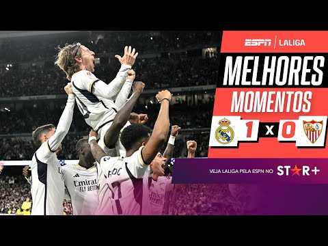 Modric faz GOLAÇO, e Real Madrid vence o Sevilla em LALIGA | Melhores Momentos