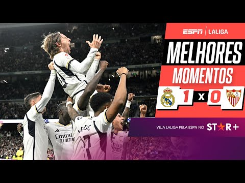 Gols e lances de Real Madrid x Sevilla