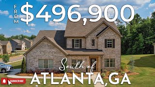 INSIDE AN AFFORDABLE LUXURY HOME SOUTH OF ATLANTA, GA | 4 BEDROOMS | FROM $496,900 | MUST SEE!!!