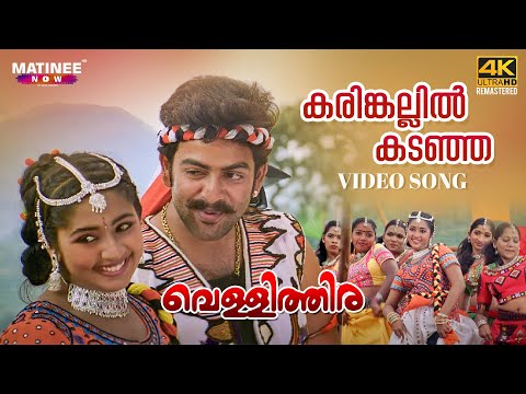 Karinkallil Kadanja Video Song 4K Remastered | Vellithira | Prithviraj | Navya Nair | Sujatha Mohan