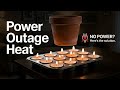 CLAY POT with TEA LIGHTS Room Heating | 4HR DIY Test