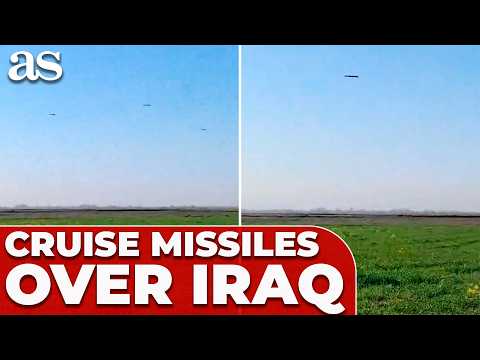 SHOCKING FOOTAGE: Cruise MISSILES FILMED over Iraq en route to Iran after ISRAEL ATTACK