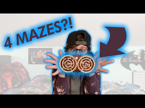 Solving 4 MAZES At Once?!? || Double Gear Maze Puzzle