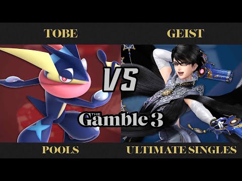 The Gamble 3 Pools - Tobe (Greninja) vs. Geist (Bayonetta) - SSBU