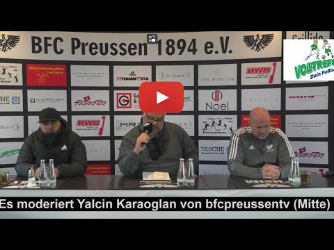 Pressekonferenz Preussen vs Türkspor 1:3  (20.Spieltag der Berlinliga)