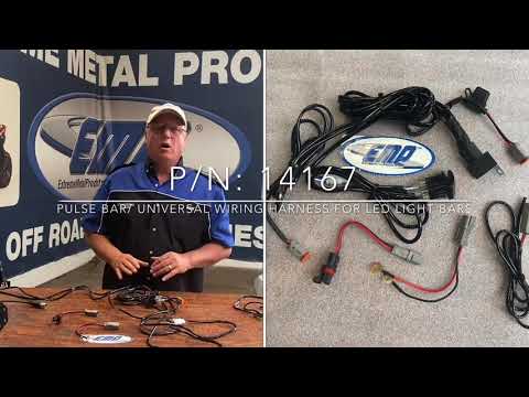 Polaris Pulse Bar LED Light wiring harness.  Www.Extrememetalproducts.Com
