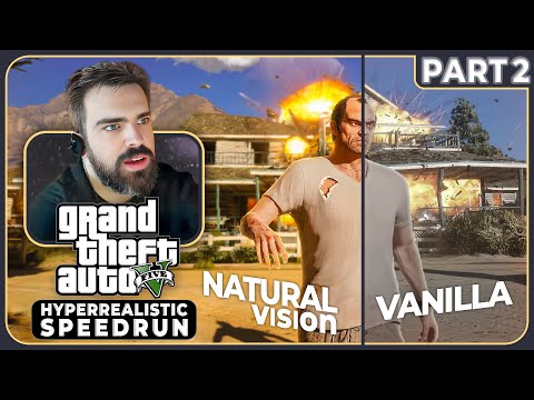 GTA V Hyper Realistic Graphics Speedrun [Part 2] [Full Livestream]