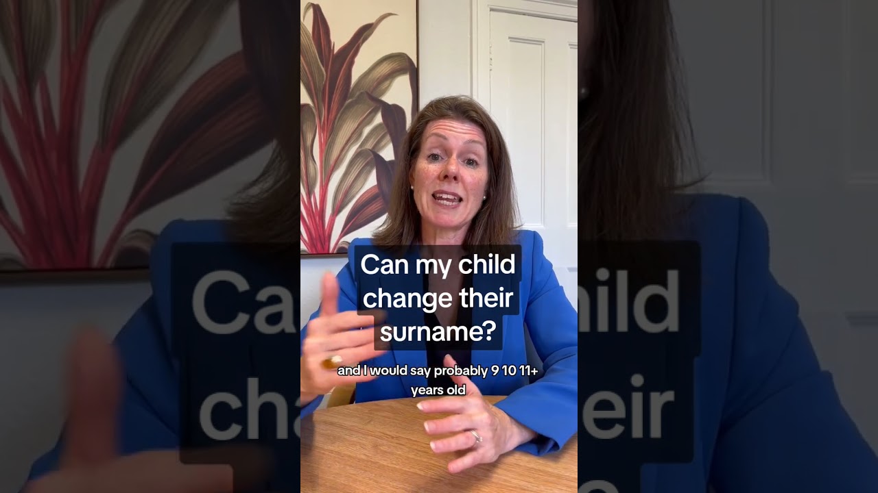 Can my child change their surname?