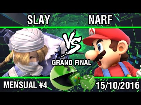 [Smash @ Gambler #4] Slay (Ike, Bayonetta, Sheik) vs. Narf (Mario) Grand Final
