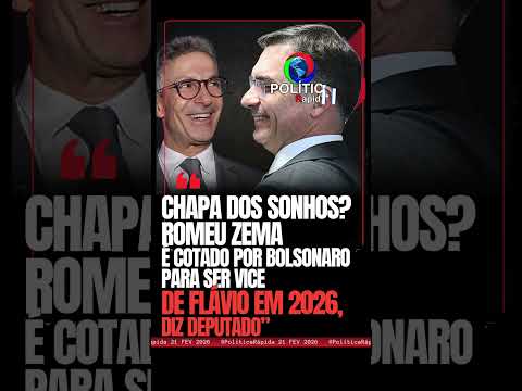 🚨 UNIÃO DE PESO! 💥 GOVERNADOR ROMEU ZEMA É COTADO PARA VICE DE FLÁVIO BOLSONARO EM 2026...