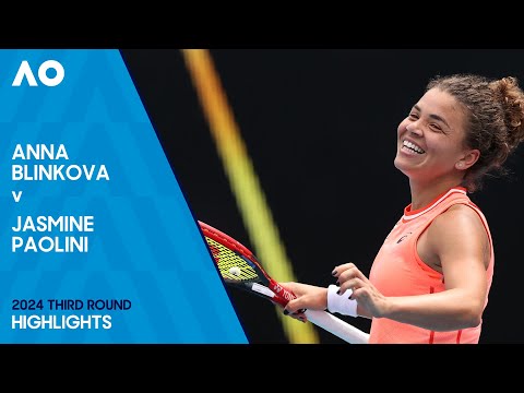Anna Blinkova v Jasmine Paolini Highlights | Australian Open 2024 Third Round