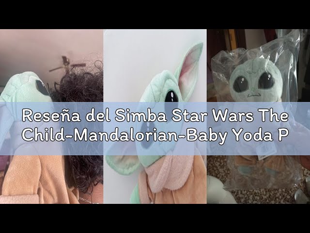 Vídeo relacionado con Simba Star Wars The Child-Mandalorian-Baby Yoda Peluche Extra Suave 25 cm, Licencia Oficial Disney 6315875778