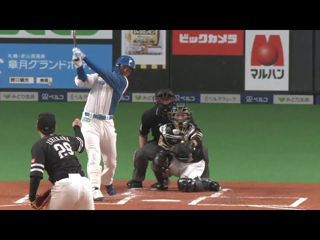 【1回裏】ファイターズ・清宮幸太郎 フェンス直撃の3ベースヒット!! 2022年5月15日 北海道日本ハムファイターズ 対 福岡ソフトバンクホークス