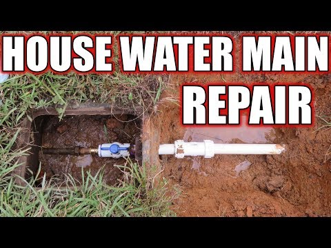 House water main pipe repair - Detailed video