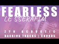 FEARLESS - LE SSERAFIM | Acoustic Karaoke | Chords